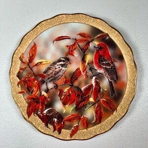 Decorative plate-"Auburn Illusion"
by Janene Grende Third in the Illusive Wings
